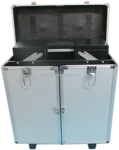 Estuche de entrenamiento de pelo enrollable, caja de aluminio para peluquería, carrito de herramientas de maquillaje, herramientas de peluquero - Product Image 4