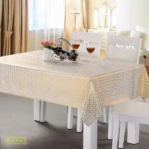 Stock Lace Table Cloth Pvc Material