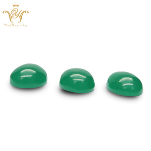 Barato de <span class=keywords><strong>China</strong></span> vidrio sintético forma de <span class=keywords><strong>pera</strong></span> verde esmeralda precios de piedra - Product Image 5