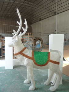 H155cm W115cm 1900 unids leds LED 3D Escultura Ciervos Luz - Product Image 4