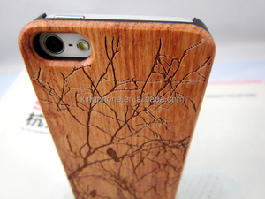 Exquis <span class=keywords><strong>sapelli</strong></span> ultrathin PC et étui en <span class=keywords><strong>bois</strong></span> ( peinture en caoutchouc ) pour iphone5, Sculpture cas de téléphone - Product Image 2