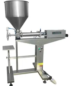 Riempitrice semiautomatica per torte a basso investimento riempitrice per pinta piccola gelatina per gelato allo Yogurt con tramoggia