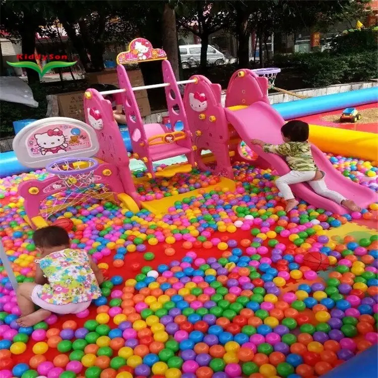 Superstore inflável colorido milhões de piscinas de bolas do oceano crianças equipamentos de entretenimento