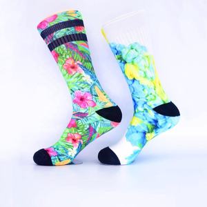 360 с цифровым логотипом на заказ, сублимационная печать, носки для экипажа, Сублимированные носки, оптовая продажа - Product Image 1