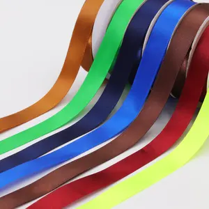 Nhà Máy Bán Buôn Rắn Màu 25Mm 100% Polyester Satin Ribbon 100Yards CuộN