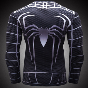 Cody Lundin manica lunga supereroe Spiderman compressione T Shirt <span class=keywords><strong>uomo</strong></span> <span class=keywords><strong>Fitness</strong></span> Body Building <span class=keywords><strong>abbigliamento</strong></span> top - Product Image 3