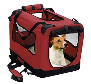 High Quality Strong Steel Frame Travel Foldable Dog Crate