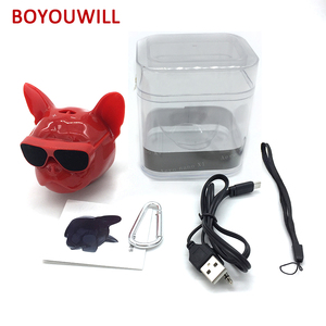 Venta al por mayor <span class=keywords><strong>Mini</strong></span> Bulldog ABS perro al aire libre inalámbrica diente azul altavoces con buen servicio - Product Image 6
