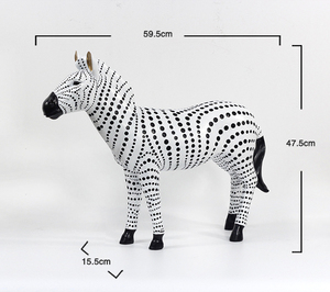Bộ Phận Trưng Bày Vườn Thú Động Vật Có Số Lượng Đặt Hàng Tối Thiểu 1 Mảnh Nhựa Ngựa Vằn Động Vật Cỡ Lớn Trang Trí Sân Vườn Ngoài Trời - Product Image 2
