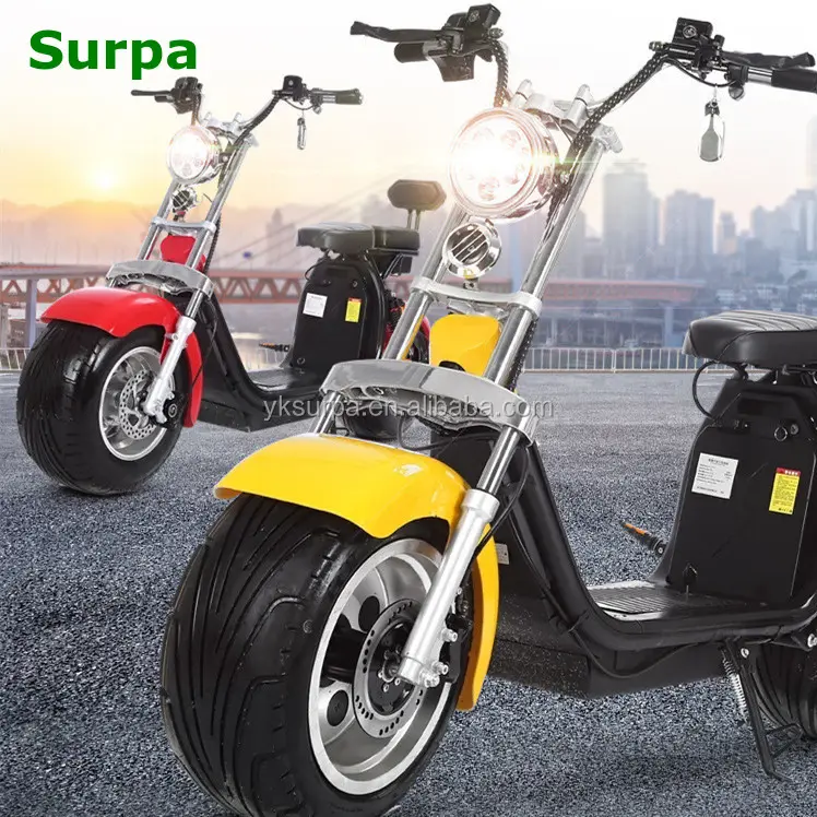 2018 popular model double suspension removable 2 wheel electric scooter with fat tire /snow e-scooter