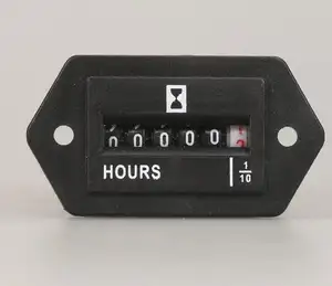 SYS-1 Urenteller Teller Mechanische Display Meter Voor Motor Of Enigneer Gebruikt 6 Cijfers AC110-250V,DC10-80V