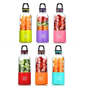 500ml xách tay máy xay sinh tố điện vắt nước trái cây cup USB sạc Orange Máy ép trái cây sản xuất nước trái cây chai Bingo Máy trộn