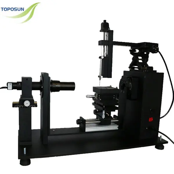 TPS-CA100D Contact Angle Tester with Fully Automatic Injector, Calculation of Contact Angle, 360 Degree Rotation