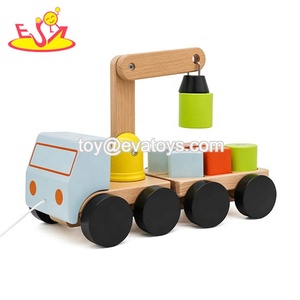 2023 New Hottest Educational <strong>Wooden</strong> <strong>Push</strong> Pull <strong>Along</strong> <strong>Toys</strong> for Toddlers W05C111 Painted EN71 Certified Kid Learning Function - Product Image 5