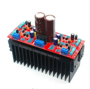 Papan Amplifier Audio Tabung DIY, AC12-28V Ganda A1943/C5200, Papan Penguat Daya Tinggi Stereo Tingkat Demam Tabung HIFI