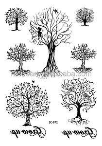 SC-972/Ultime Taty Nero Classico <span class=keywords><strong>Albero</strong></span> Disegni Del <span class=keywords><strong>Tatuaggio</strong></span> Impermeabile Corpo Falso Tatuaggi Temporanei Autoadesivi Del <span class=keywords><strong>Tatuaggio</strong></span> Nero tatuagem - Product Image 1