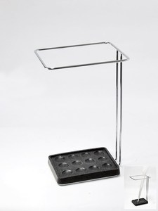 Porte-parapluie antique en forme de cylindre en métal jaune clair au design unique - Product Image 4