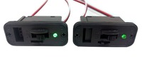 Harnais d'interrupteur marche/arrêt robuste de style RC Jr avec LED lumineuse et port de charge en matière plastique pour bateau de voiture RC