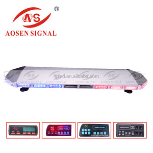 12 فولت الأحمر الأزرق ستروب تحذير <span class=keywords><strong>led</strong></span> شرطة الطوارئ ضوء القضبان مع بناء في اللغة - Product Image 4