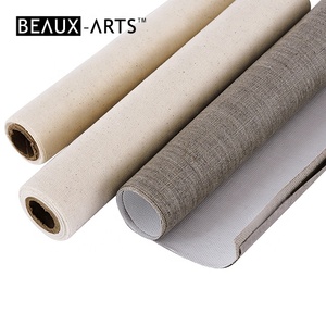 380g Tripla Prime Greggi <span class=keywords><strong>Pop</strong></span> di Arte del Commercio All'ingrosso 100% Cotone Rotolo di Tela Con Medio Texture Per Olio/Acrilico. Lino Artista Rotolo - Product Image 4