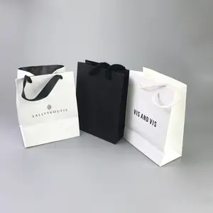 China Manufacturer White Luxury Printed Gift Custom Shopping Paper Bag With Your Own Logo