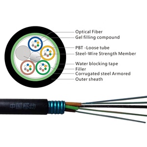 Cable de Fibra Óptica para Exteriores de Fábrica, 2, 4, 6, 8, 12, 24, 48, 96 Núcleos, Monomodo, 1KM, Precio de Cable de Fibra Óptica GYTS - Product Image 2