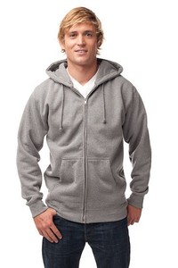 ซื้อขายอิสระผู้ชายซิปเสื้อสวมหัว-ทำจาก10ออนซ์ผ้าฝ้าย80% และ20% โพลีเอสเตอร์ผสมขนแกะ - Product Image 3