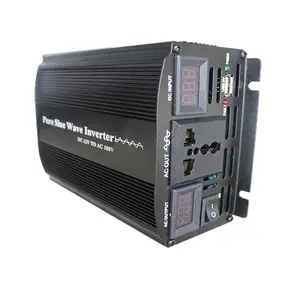 300w to 6000W Inverter 12v DC TO 220v AC pure sine wave voltage converter with USB and digital LCD screen