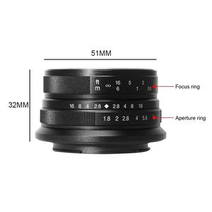 Lente Prime 7artisans de 25 mm F1.8, Enfoque Manual, <span class=keywords><strong>Gran</strong></span> <span class=keywords><strong>Angular</strong></span>, Serie Completa para Montura E M - Product Image 2