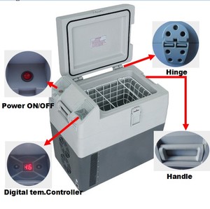 Çin fabrika 20L, 30L, 45L, 55L, 60L, 70L seyahat oto araba buzdolabı cep mini dondurucu - Product Image 2