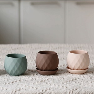 D'ameublement Salon <span class=keywords><strong>Balcon</strong></span> Succelent Planteur En Terre Cuite Mini <span class=keywords><strong>Pot</strong></span> De Fleur Avec Soucoupe Fixe - Product Image 5