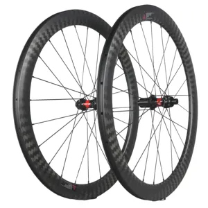 Carbon road wheelset DT240s Hub 50mm deep 25mm wide carbon rim with spaim cx-ray 12k twill weave, center lock with UCI tested