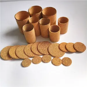 Suzhou Pabrik Supply 0.5-100 Mikron Sintered Kuningan Air Filter Element