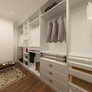 América Proyecto de melamina de guardarropa blanco <span class=keywords><strong>abierto</strong></span> <span class=keywords><strong>armario</strong></span> de diseño - Product Image 3
