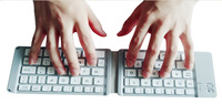 Teclado plegable para Windows/Andriod/IOS, inalámbrico, ultradelgado, BT 3,0