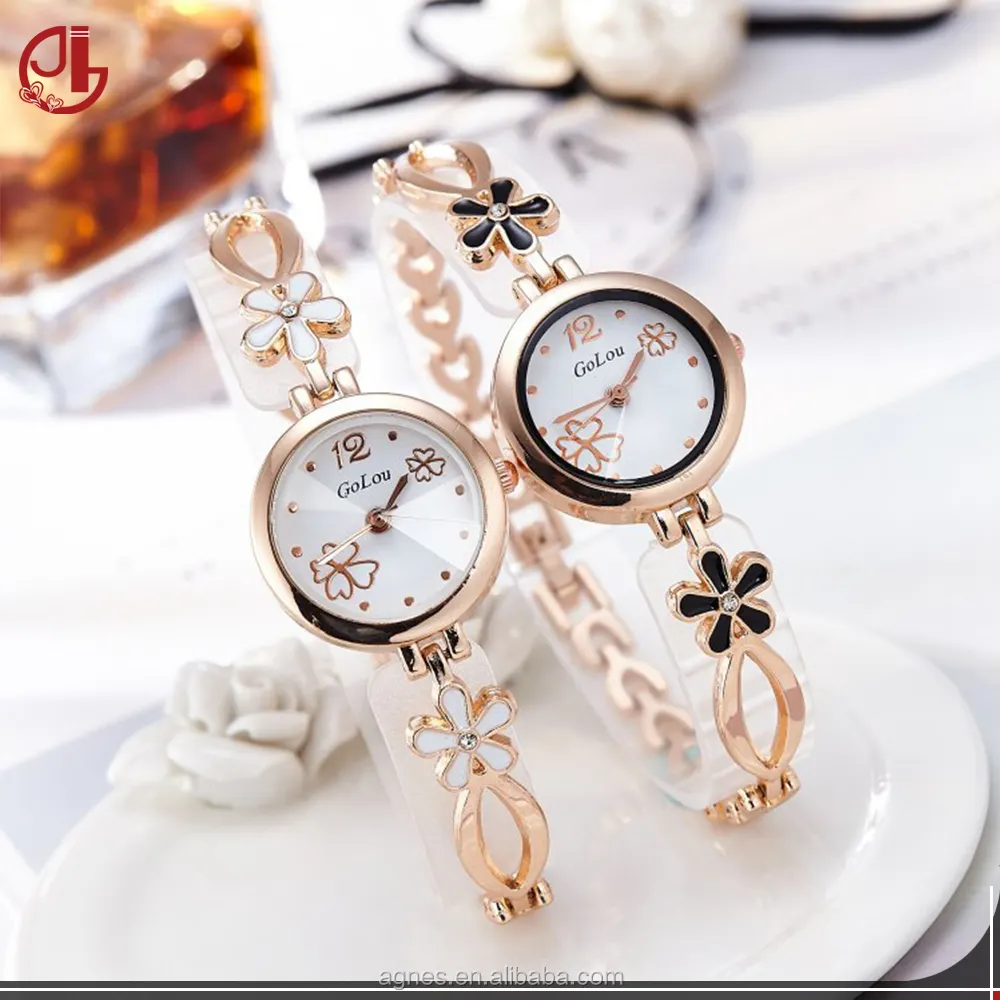 Luxury Crystal Gold Watches Women Fashion Bracelet Quartz Wristwatch Rhinestone Ladies Watch
