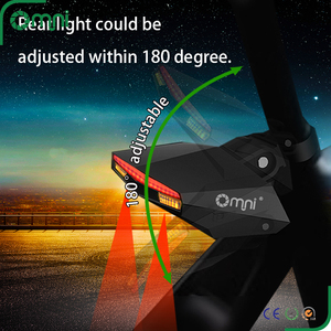 CE Rohs FCC Cung Cấp Nhà Máy Omni 7 Giờ Tuổi Thọ Pin C1 LED Chùm Bật Tín Hiệu Đuôi Ánh Sáng Cho Xe Đạp - Product Image 4