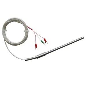 6mm dia Probe 3 draht RTD pt100 temperatur sensor