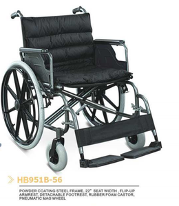 Sedia a Rotelle Manuale in Acciaio di Ottima Qualità con Ruote Posteriori Pneumatiche, Poggiapiedi Rimovibile, Braccioli Ribaltabili, Capacità 150kg <span class=keywords><strong>ORT</strong></span> - Product Image 2