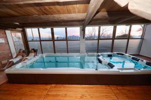 2019 mejor venta 6m al aire libre poderoso masaje <span class=keywords><strong>SwimSPA</strong></span> caliente bañera de doble zona - Product Image 4