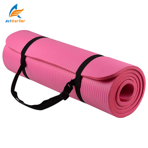 Actearllier-colchoneta de espuma NBR para hacer ejercicio, 1/2 pulgadas, extra <span class=keywords><strong>gruesa</strong></span>, de 71 pulgadas de largo, cómoda, de alta densidad para Yoga - Product Image 3