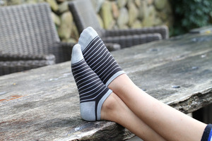 Wholesale <strong>Men's</strong> Bamboo Fiber <strong>Ankle</strong> <strong>Socks</strong> Colorful Stripe Casual Breathable Summer <strong>Socks</strong> Custom Packing Absorb Sweat - Product Image 2
