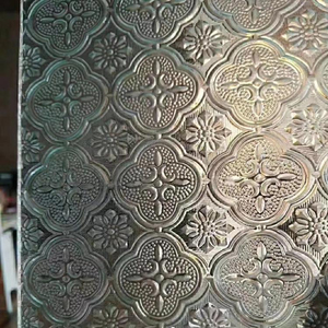 Prix Usine Verre Clair à Motifs Morisco Flora 3mm 4mm 5mm 6mm Structure Solide Décoration Moderne pour Bâtiments Industriels Rideau - Product Image 4