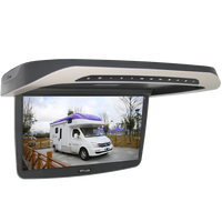 Monitor LCD Motorizado de Techo de 15.6 Pulgadas, Pantalla Abatible para Auto, para Reproductor de DVD, Conexión USB y Tarjeta SD
