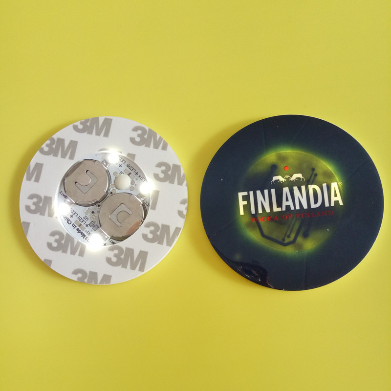 Цветные меняющиеся светодиодные подставки для стеклянных бутылок