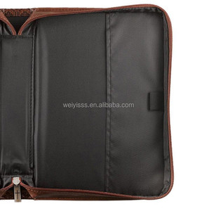 <strong>Bible</strong> Book <strong>Cover</strong> Shenzhen Factory Custom Leather ODM Leather <strong>Bible</strong> Case Leather <strong>Bible</strong> Book Bag With <strong>Zipper</strong>