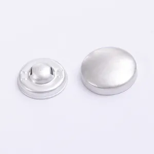 Cloth Fabric Covered Round Flat Back Aluminum Covered Mould Button