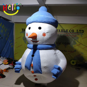 Costume de bonhomme de <span class=keywords><strong>neige</strong></span> gonflable de marche, peluche douce, costume homme de <span class=keywords><strong>neige</strong></span> de noël - Product Image 3