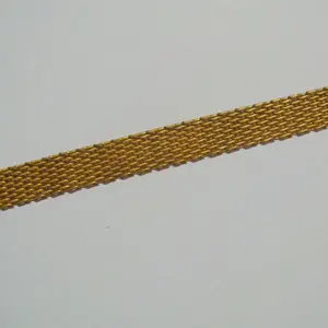 2014 fashion raw brass decorative metal chain mesh chain for costume