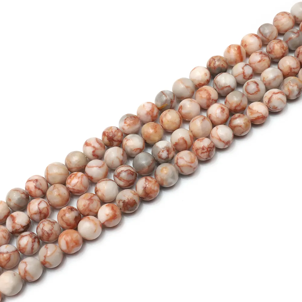 Natural Gemstone Loose Beads Polished Round Crystal Quartz Energy Healing Power Stone Beads String Set For Jewelry Making DIY